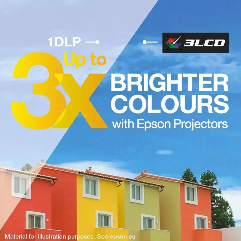 Projetor Epson EB-FH08 3600 lúmenes ANSI 3LCD 1080p, 16:9, lâmpada, 2,7 kg, HDMIx2