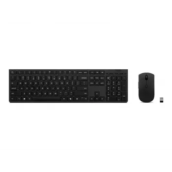 Lenovo 4X31R64316 Teclado e rato com Office RF Wireless + Bluetooth QWERTY US Inglês Cinzento