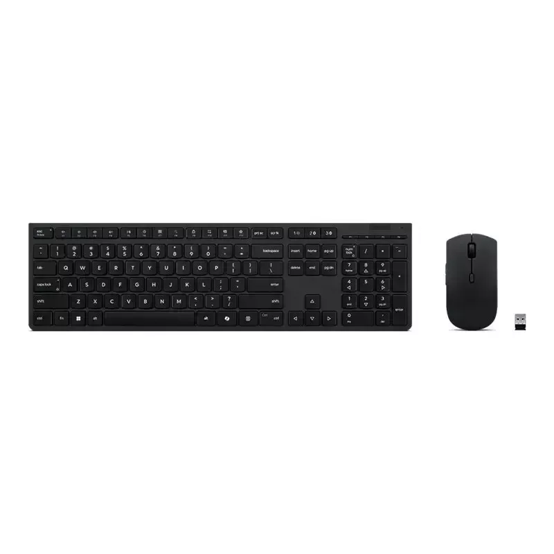 Lenovo 4X31R64316 Teclado e rato com Office RF Wireless + Bluetooth QWERTY US Inglês Cinzento