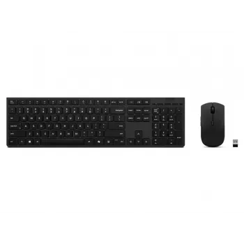 Lenovo 4X31R64316 Teclado e rato com Office RF Wireless + Bluetooth QWERTY US Inglês Cinzento