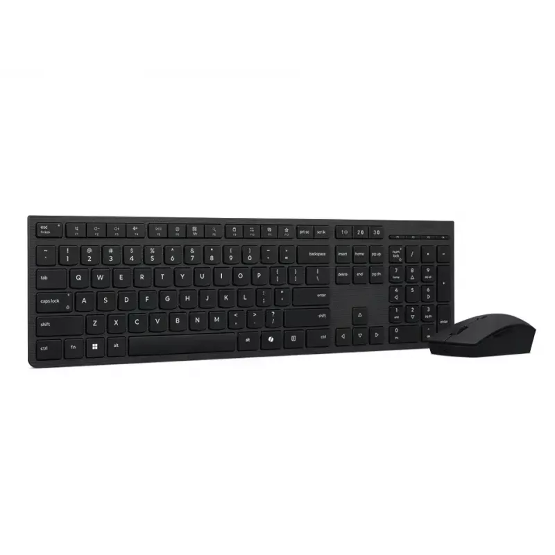 Lenovo 4X31R64351 Teclado e rato com Office RF Wireless + Bluetooth US Inglês Preto