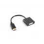 Adaptador de cabo de vídeo LANBERG DisplayPort DVI-D 0,1 m Preto