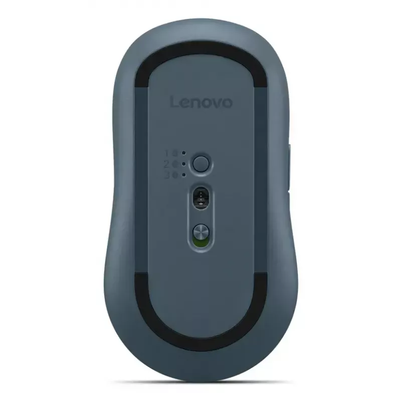 Rato ótico Bluetooth sem fios ambidestro Lenovo Yoga – 4000 dpi, 8 botões, roda de deslocamento, alimentado por pilhas, azul-petróleo