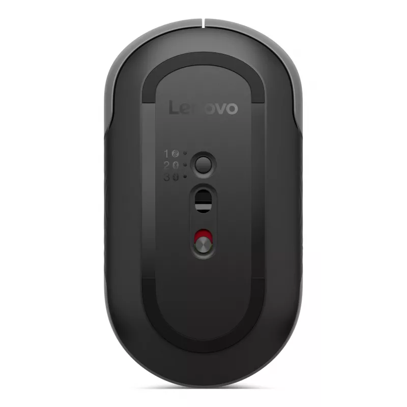 Rato sem fios ambidestro Lenovo 700 — RF + Bluetooth, ótico 4000 DPI, 8 botões, cinzento
