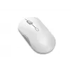 Rato silencioso sem fios Lenovo 700 multi-dispositivo, ambidestro, ótico, 4000 DPI, RF + Bluetooth, 8 botões, branco