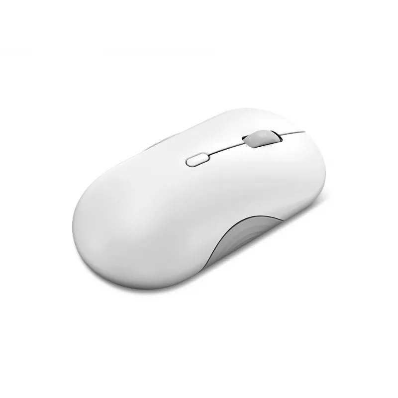 Rato silencioso sem fios Lenovo 700 multi-dispositivo, ambidestro, ótico, 4000 DPI, RF + Bluetooth, 8 botões, branco