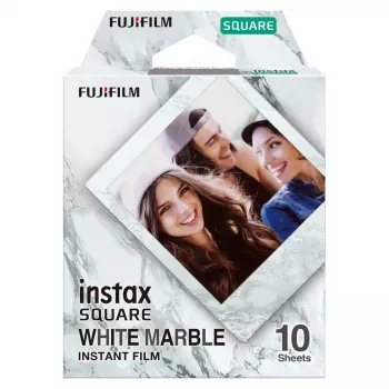 Filme instantâneo Fujifilm SQUARE White Marble 10 unid.