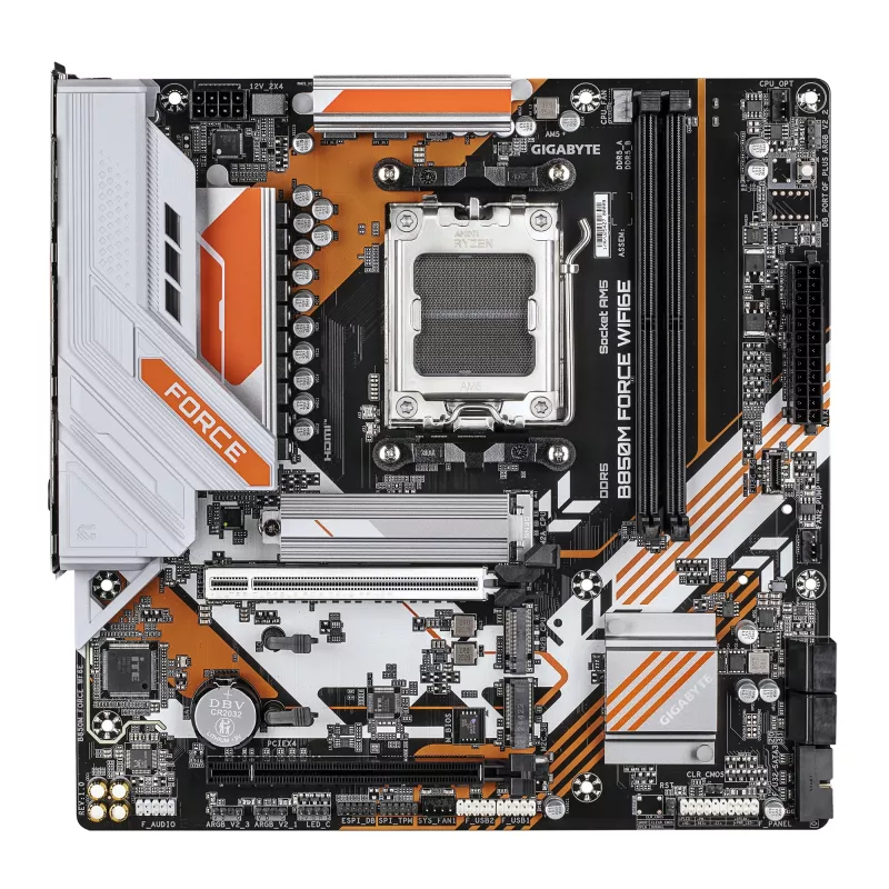 Placa-mãe GIGABYTE B850M FORCE WIFI6E, AMD B850, socket AM5, Micro ATX