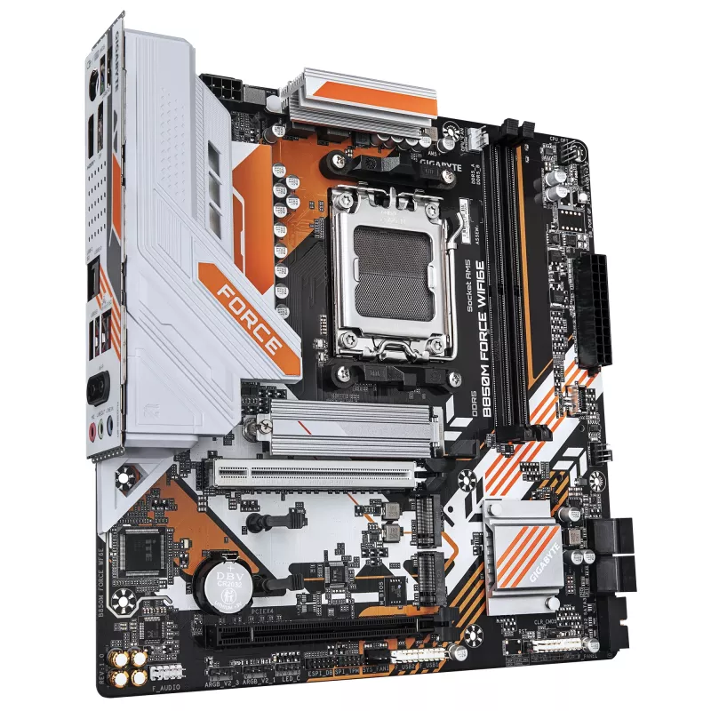 Placa-mãe GIGABYTE B850M FORCE WIFI6E, AMD B850, socket AM5, Micro ATX