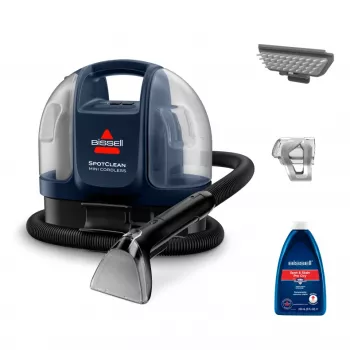 Bissell SpotClean Mini máquina de limpeza de tapetes sem fios manual preto, azul