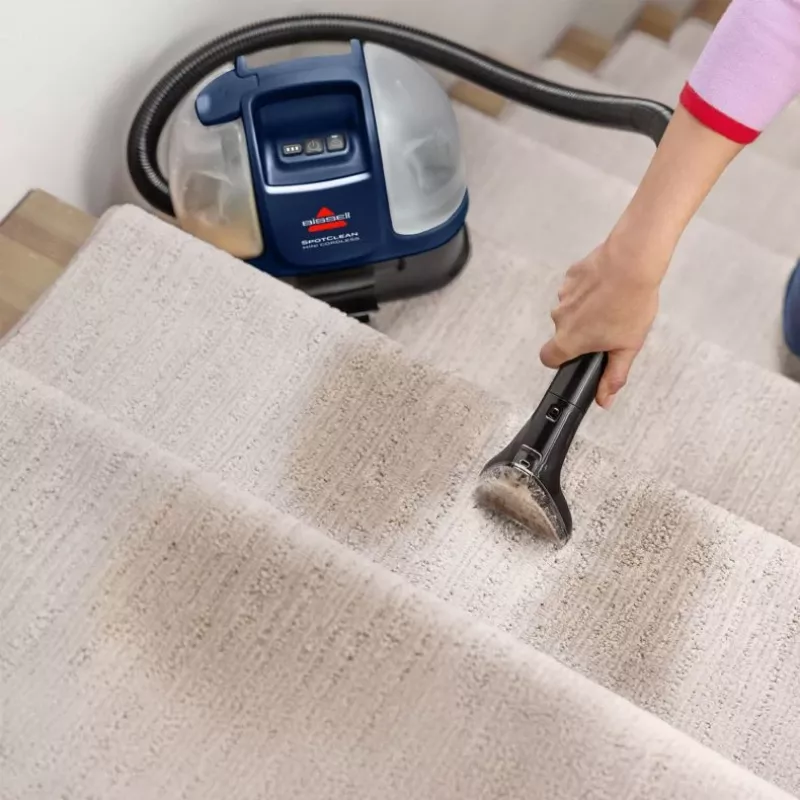 Bissell SpotClean Mini máquina de limpeza de tapetes sem fios manual preto, azul
