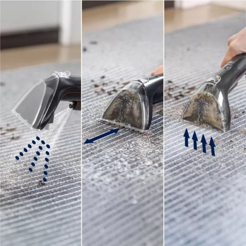 Bissell SpotClean Mini máquina de limpeza de tapetes sem fios manual preto, azul