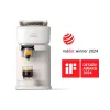 Philips Baristina máquina de café expresso – verdadeiro espresso, simples de fazer. Branco leite com porta-filtro amarelo manga (BAR300/03)