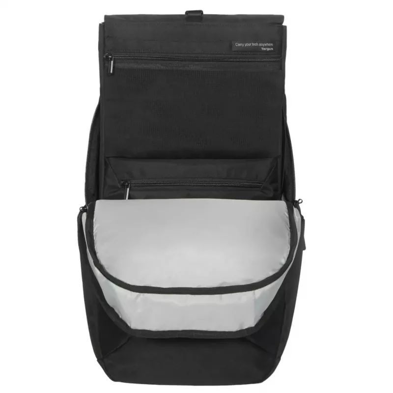 Mochila urbana Targus EcoSmart preta 300x130x455mm certificada GRS
