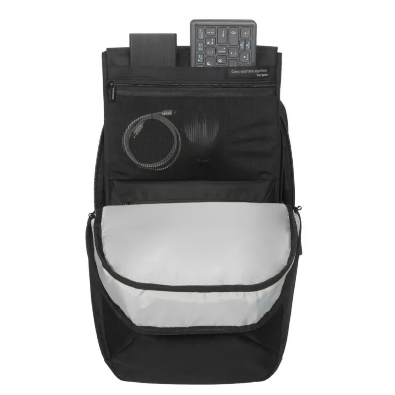 Mochila urbana Targus EcoSmart preta 300x130x455mm certificada GRS