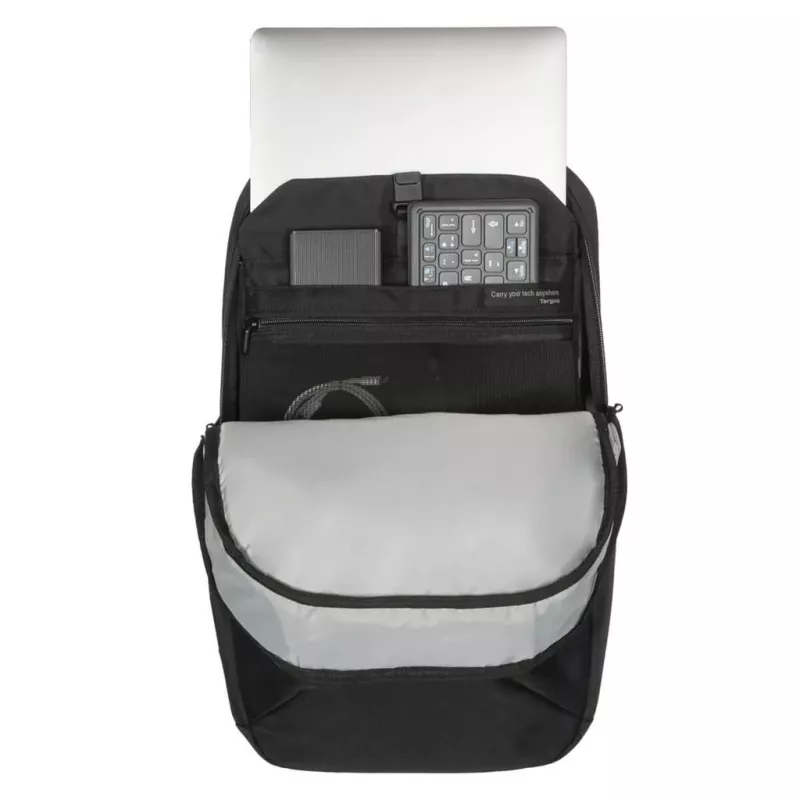 Mochila urbana Targus EcoSmart preta 300x130x455mm certificada GRS