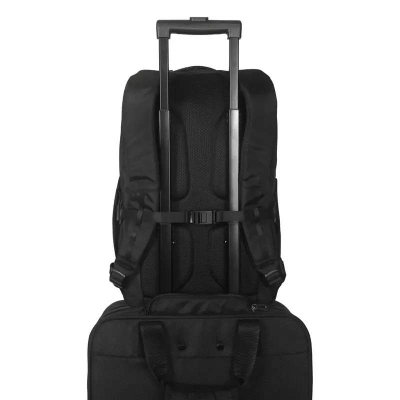 Mochila urbana Targus EcoSmart preta 300x130x455mm certificada GRS