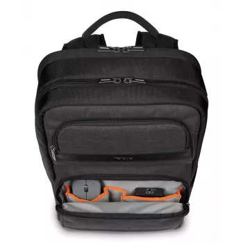 Mochila Targus CitySmart mochila casual preta, cinzenta, couro sintético, poliuretano (PU)