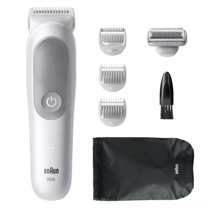 Braun Series 5 aparador/máquina de barbear corporal, cinzento-claro