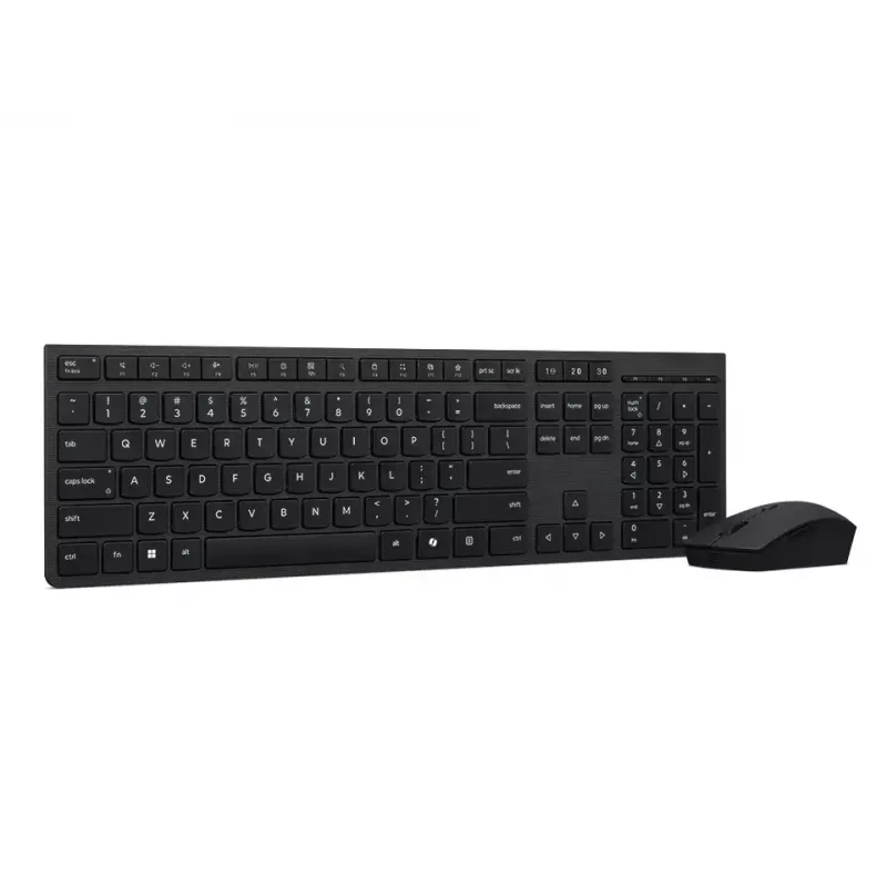 Lenovo 4X31R64357 teclado rato incluído Office RF sem fios + Bluetooth QWERTY nórdico cinzento