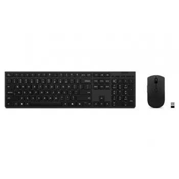Lenovo 4X31R64357 teclado rato incluído Office RF sem fios + Bluetooth QWERTY nórdico cinzento