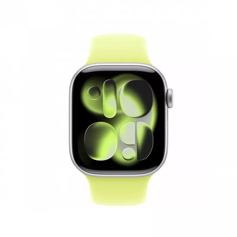 APPLE 42mm bracelete desportiva amarelo néon – M/L