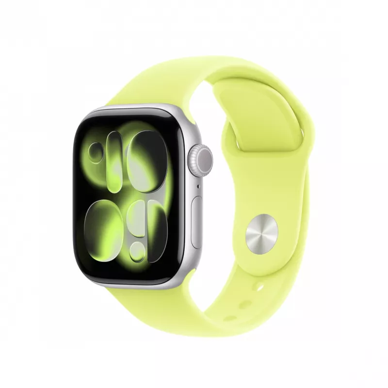APPLE 42mm bracelete desportiva amarelo néon – M/L