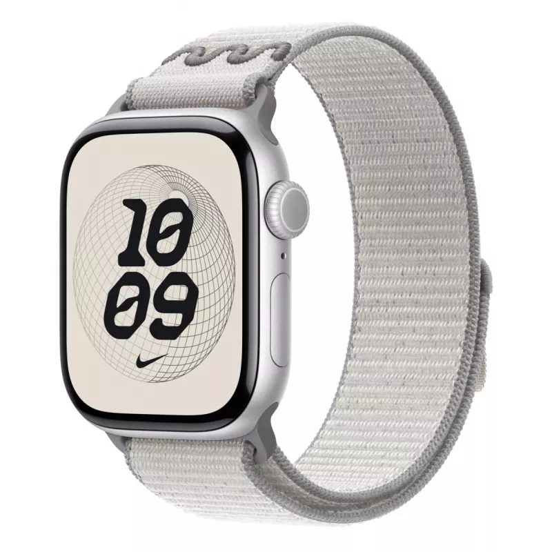 Bracelete Apple 42 mm cinzento enevoado Nike Sport Loop cinzento 130–190 mm