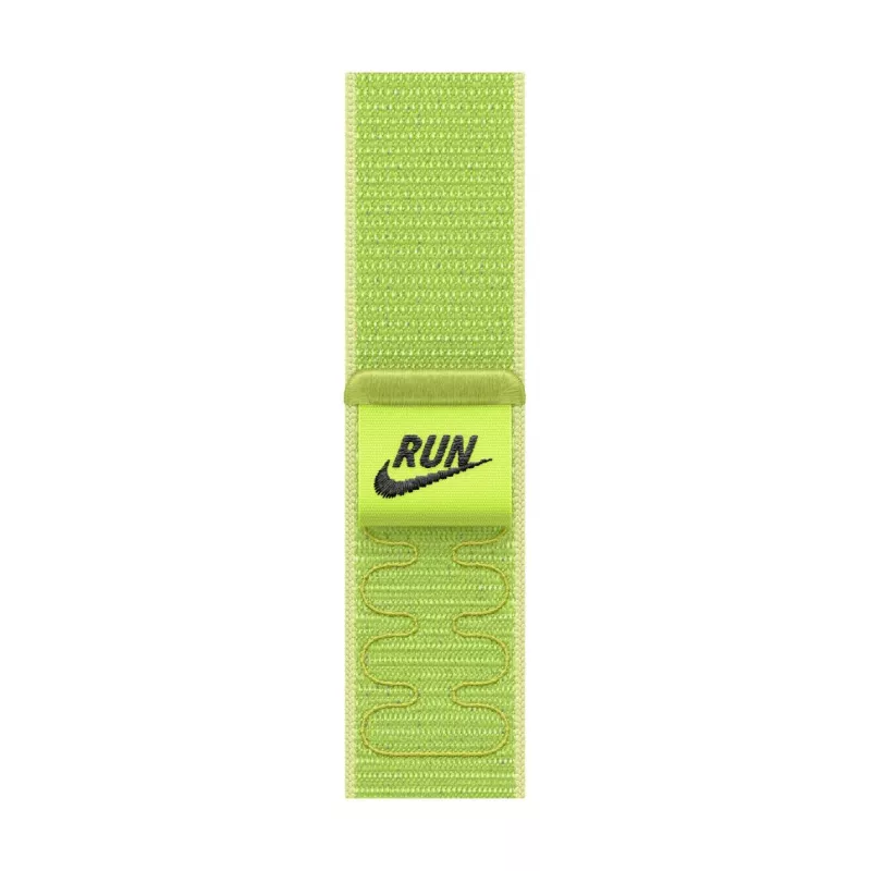 Bracelete Apple 42mm Volt Splash Nike Sport Loop verde-claro