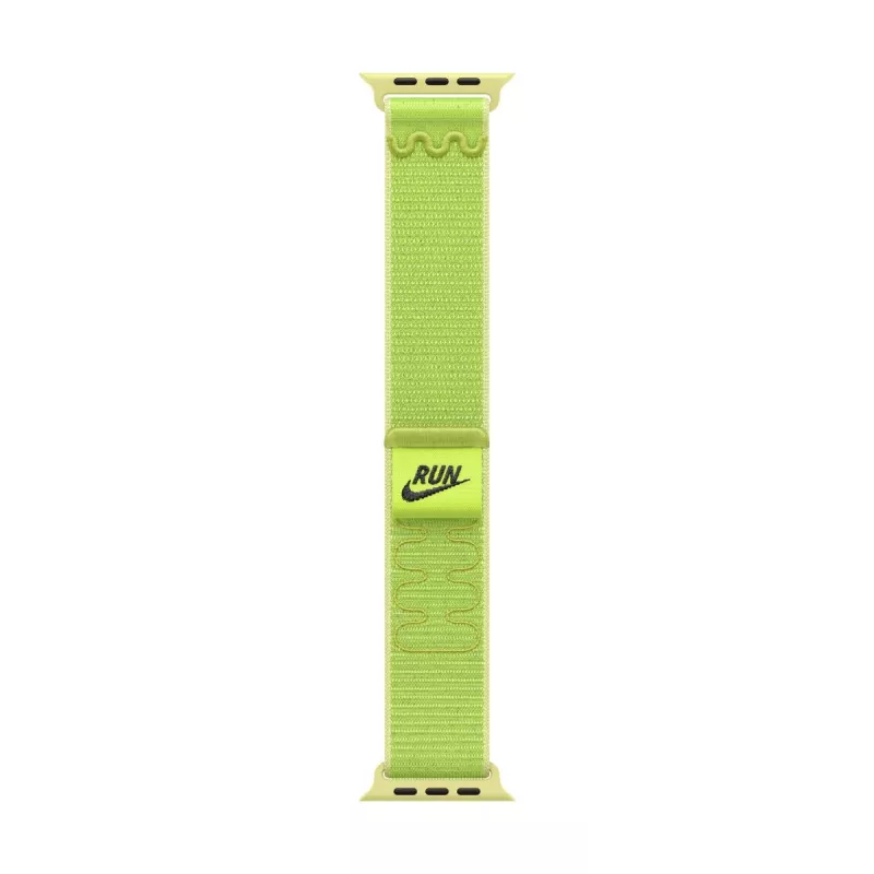 Bracelete Apple 42mm Volt Splash Nike Sport Loop verde-claro