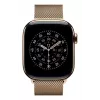 APPLE 42 mm bracelete Milanese dourada