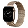 APPLE 42 mm bracelete Milanese dourada