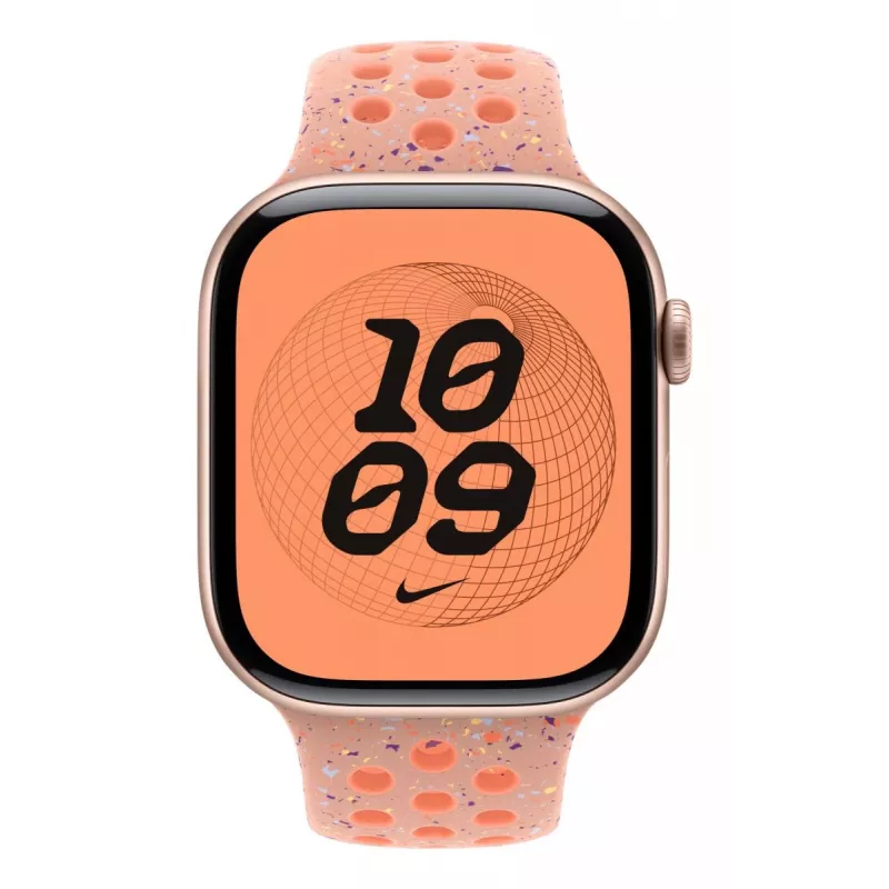 Bracelete Apple Nike Sport Band MGC74ZM/A rosa alumínio fluoroelastómero 46 mm