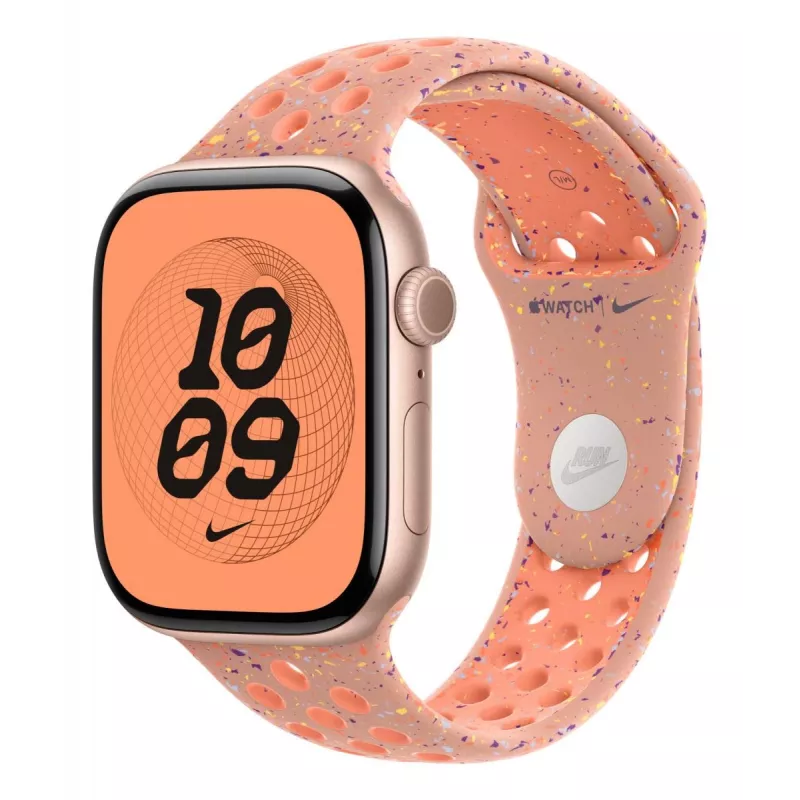 Bracelete Apple Nike Sport Band MGC74ZM/A rosa alumínio fluoroelastómero 46 mm