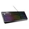 Teclado gaming com fio de tamanho completo Genesis Rhod 530, USB, QWERTY US, membrana, iluminação RGB, 114 teclas, cabo de 1,8 m, preto