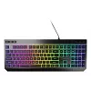 Teclado gaming com fio de tamanho completo Genesis Rhod 530, USB, QWERTY US, membrana, iluminação RGB, 114 teclas, cabo de 1,8 m, preto