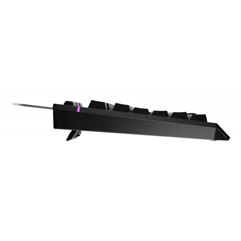 Teclado gaming com fio de tamanho completo Genesis Rhod 530, USB, QWERTY US, membrana, iluminação RGB, 114 teclas, cabo de 1,8 m, preto