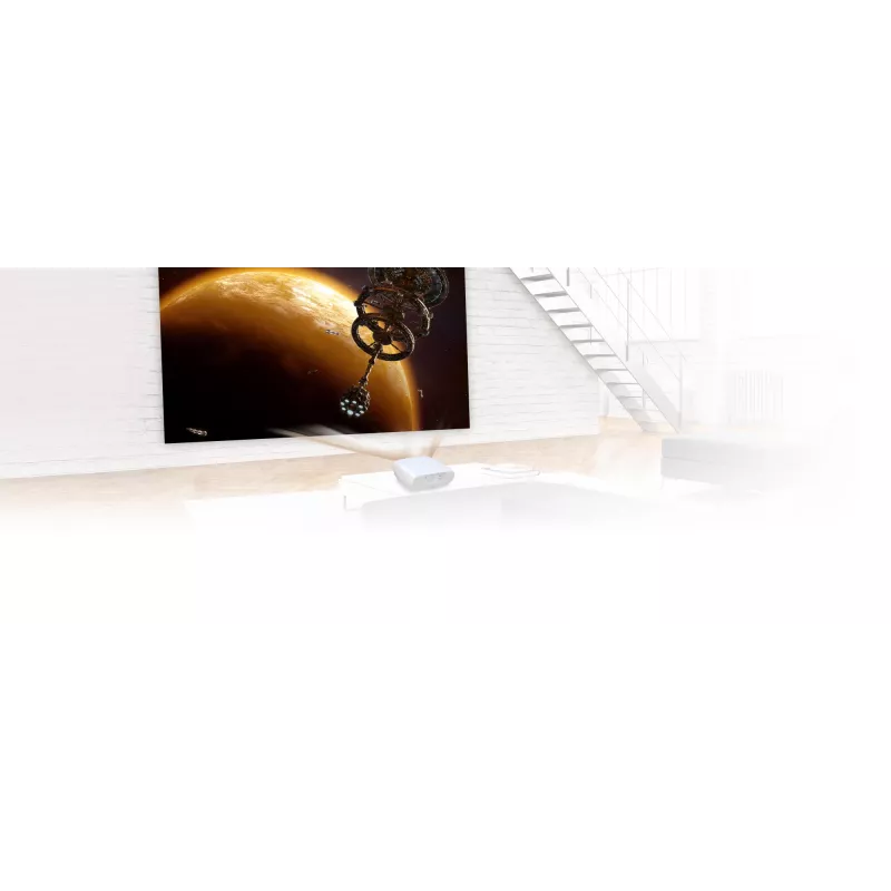 Projetor de distância padrão Epson EH-TW7100 3000 ANSI lúmenes 3LCD UHD 4K (3840x2160) 3D branco