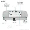 Projetor de distância padrão Epson EH-TW7100 3000 ANSI lúmenes 3LCD UHD 4K (3840x2160) 3D branco