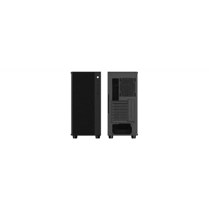 Caixa de PC DeepCool Matrexx 55 Mesh Midi Tower preto — ATX, vidro temperado, suporta ventoinhas de 120/140 mm