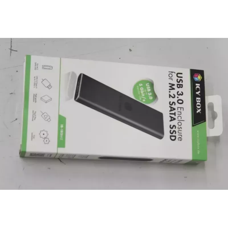 Disco SSD Icy Box 1x mSATA SSD para USB 3.0 Host Alumínio preto IB-183M2