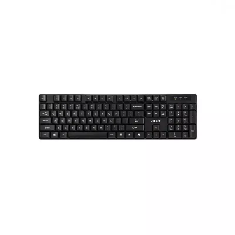 Acer GP.ACC11.03M Teclado com rato, Home Office, USB, Preto, Cinzento