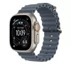 Pulseira Apple Natural Titanium Finish MGCC4ZM/A Azul Fluoroelastómero 49 mm