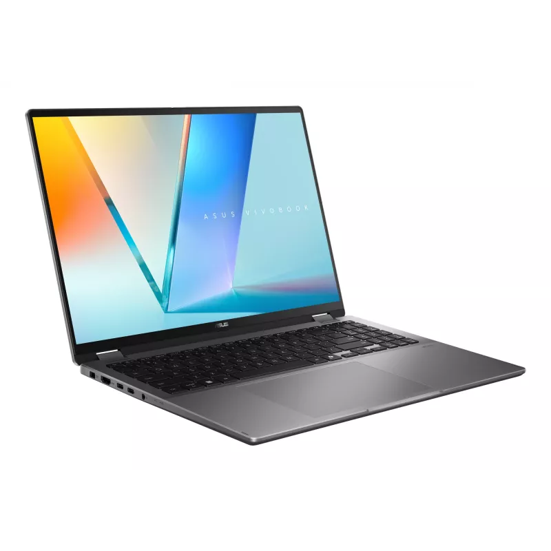 Portátil híbrido 2-em-1 ASUS Vivobook 16 Flip TP3607SH-RJ013W — Intel Core Ultra 7 258V, ecrã tátil 16 polegadas 3K, 16 GB LPDDR5x, 512 GB SSD, NVIDIA GeForce RTX 5050, WIN11 Home, cinzento