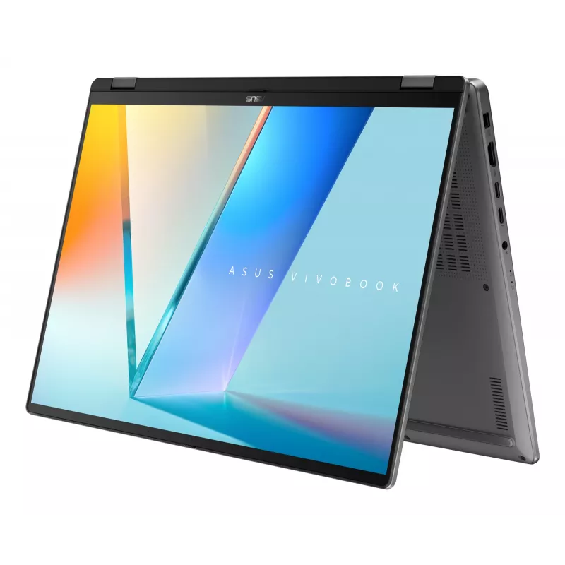 Portátil híbrido 2-em-1 ASUS Vivobook 16 Flip TP3607SH-RJ013W — Intel Core Ultra 7 258V, ecrã tátil 16 polegadas 3K, 16 GB LPDDR5x, 512 GB SSD, NVIDIA GeForce RTX 5050, WIN11 Home, cinzento
