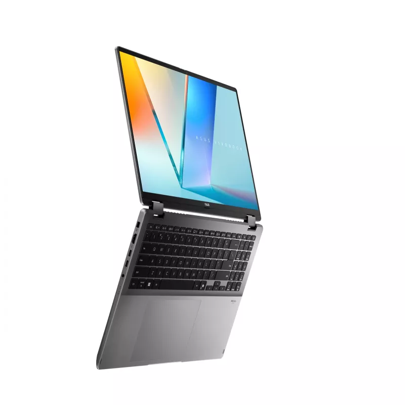 Portátil híbrido 2-em-1 ASUS Vivobook 16 Flip TP3607SH-RJ013W — Intel Core Ultra 7 258V, ecrã tátil 16 polegadas 3K, 16 GB LPDDR5x, 512 GB SSD, NVIDIA GeForce RTX 5050, WIN11 Home, cinzento