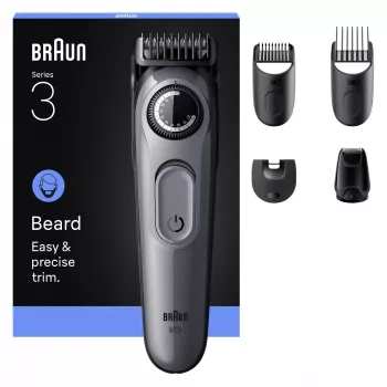 Braun BeardTrimmer 3 80789789 Aparador de barba AC/Bateria 20 2 cm Preto