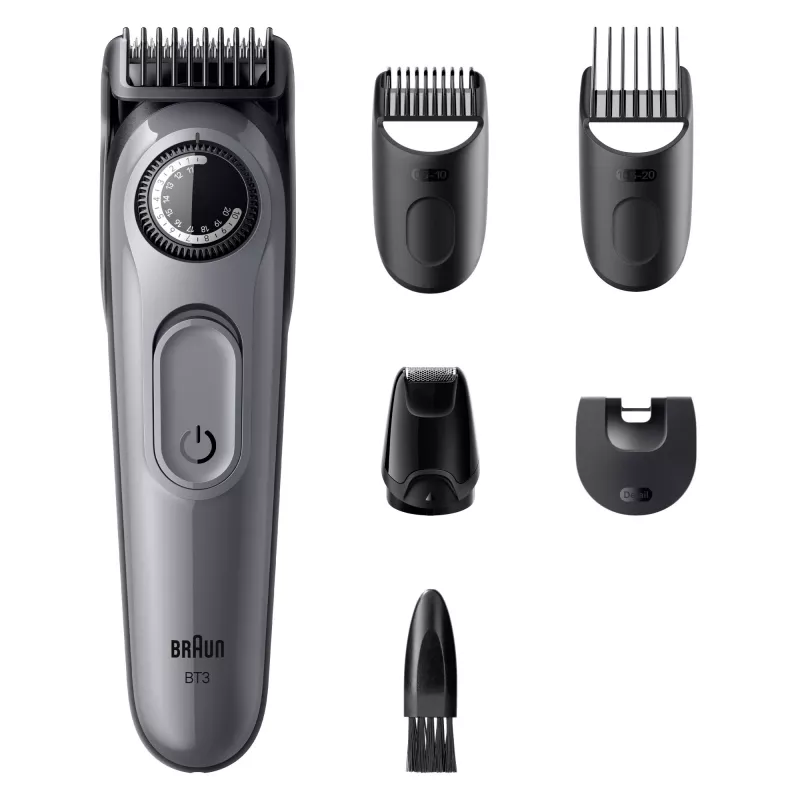 Braun BeardTrimmer 3 80789789 Aparador de barba AC/Bateria 20 2 cm Preto