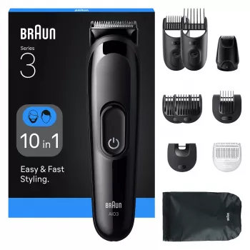 Braun AIO3560 Máquina de cortar cabelo/Aparador Preto 14 Níquel-hidreto metálico (NiMH)