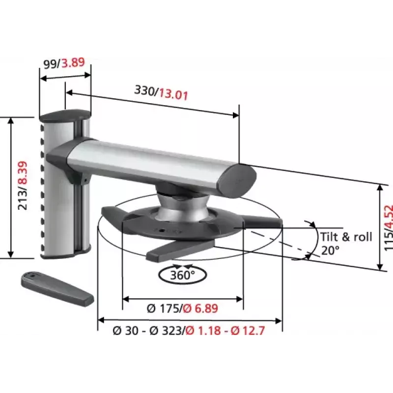 Vogel's EPW 6565 – Suporte de parede para projetor